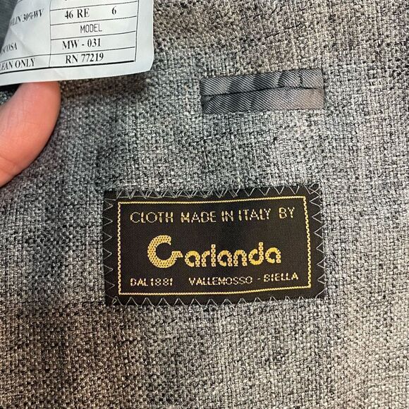 5 for $25🔥Vito Rufolo Grey Blazer Sports Jacket Size 46 Regular - Picture 5 of 7